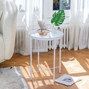 La Mejor Seleccion De Mesa Lateral Blanca Que Puedes Comprar On Line